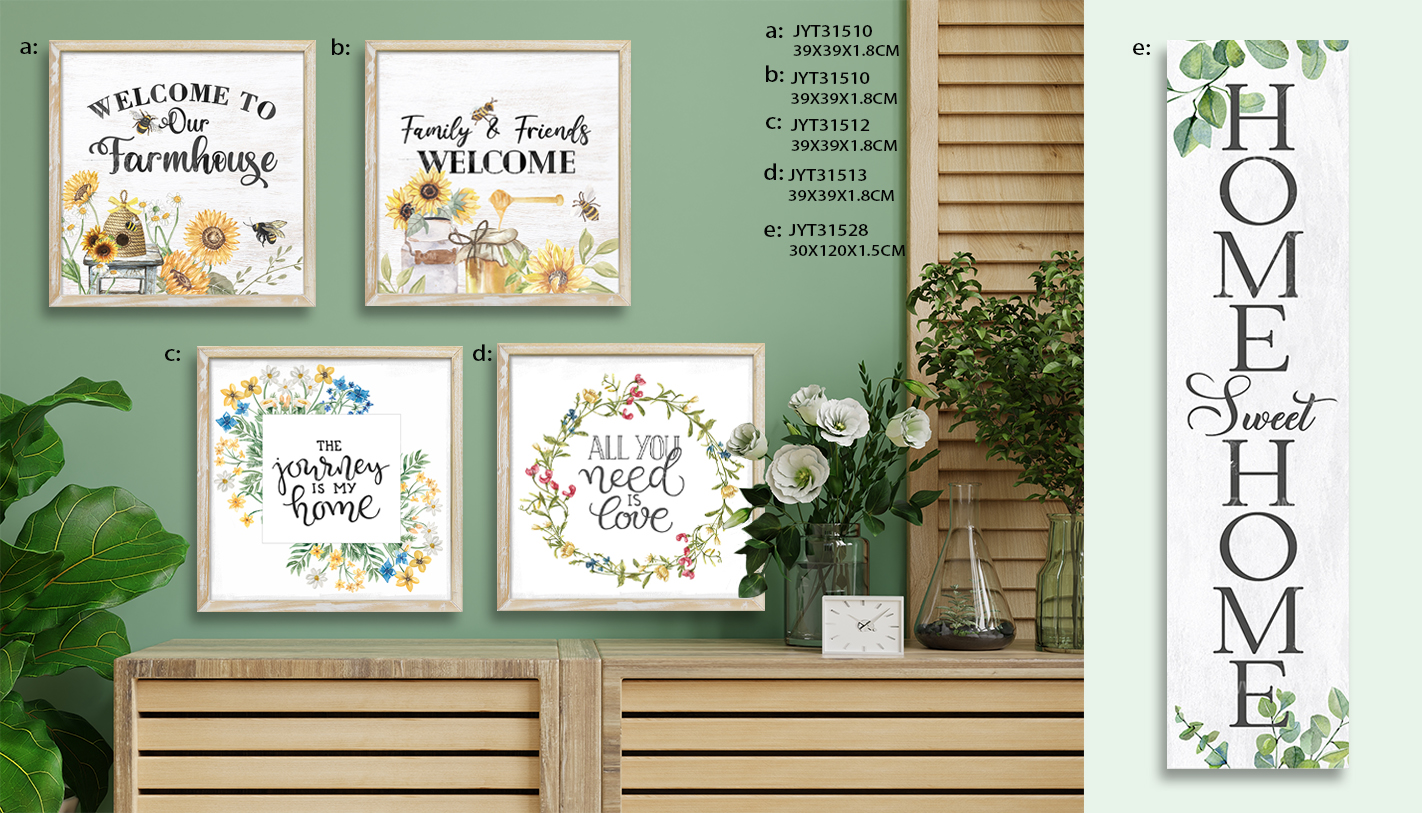 Wall accents Home decor Welcome Signs and Porch signs- by JINYI Arts